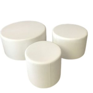 Pouff rotondo in vinpelle 1521